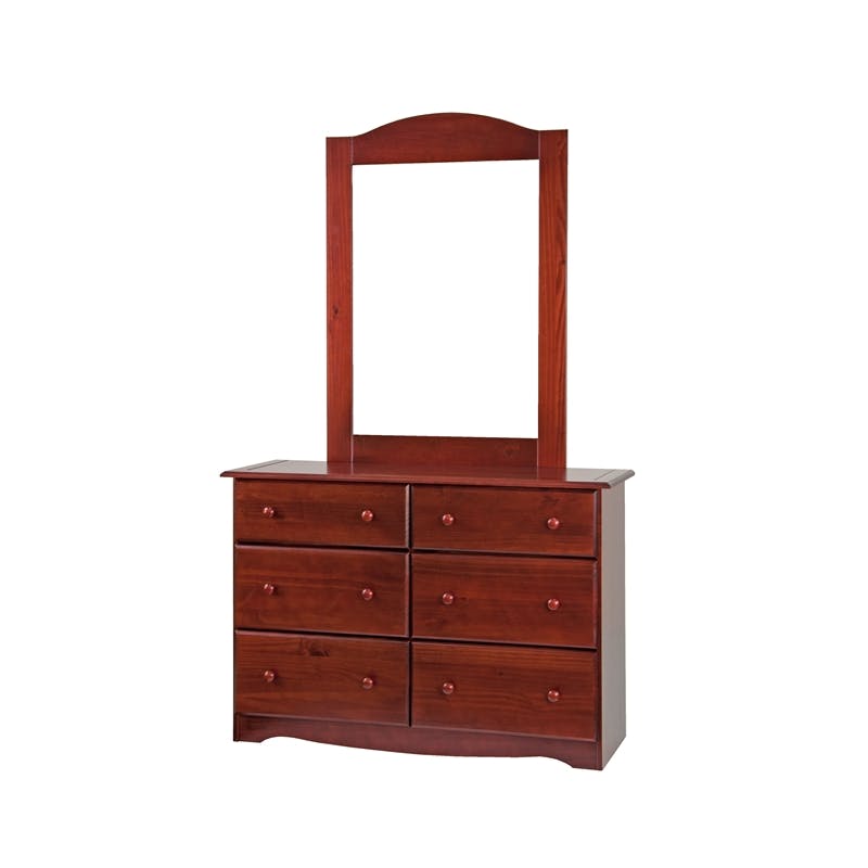 Amara Mirror for Merlot 6 Drawer Dresser