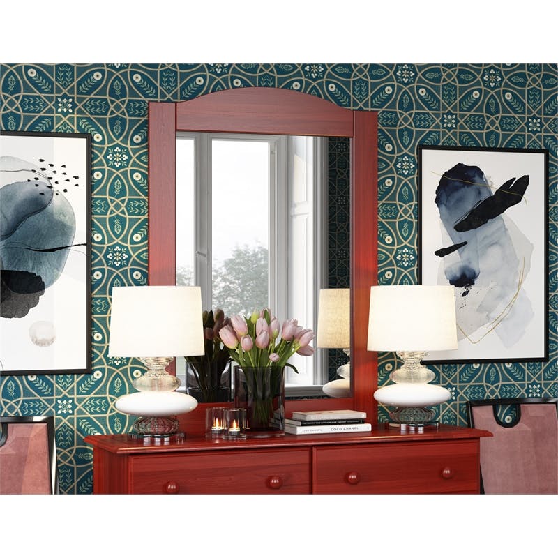 Amara Mirror for Merlot 6 Drawer Dresser