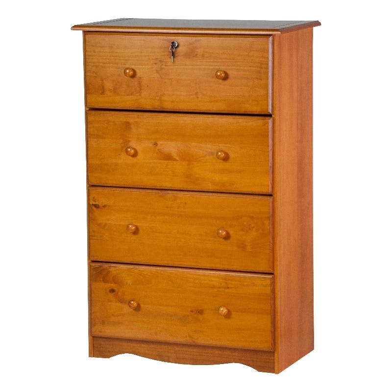 Amara Honey Tall Kids Dresser