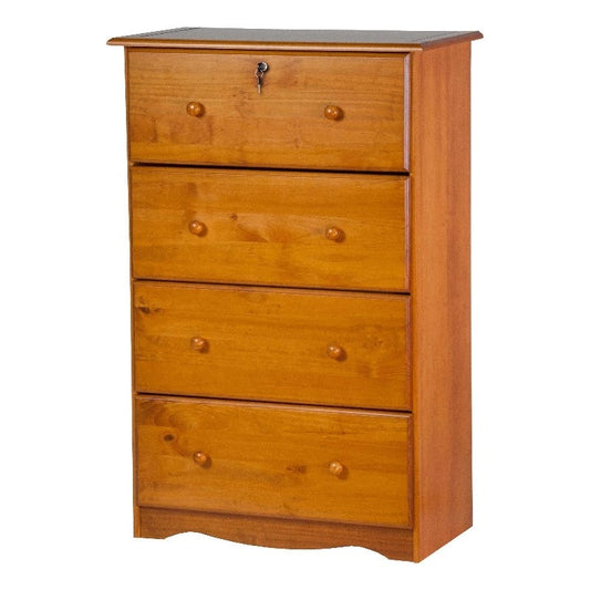 Amara Honey Tall Kids Dresser