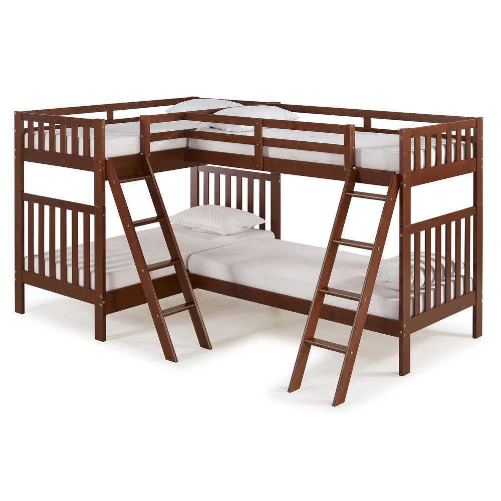 Bellamy Quad Bunk Beds in Chetsnut
