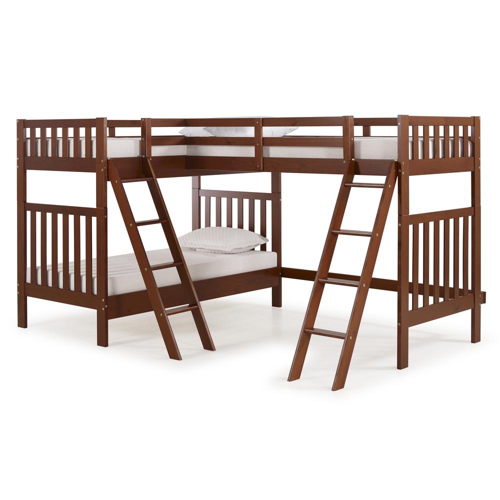 Austin 3 Bunk Bed in Chetsnut