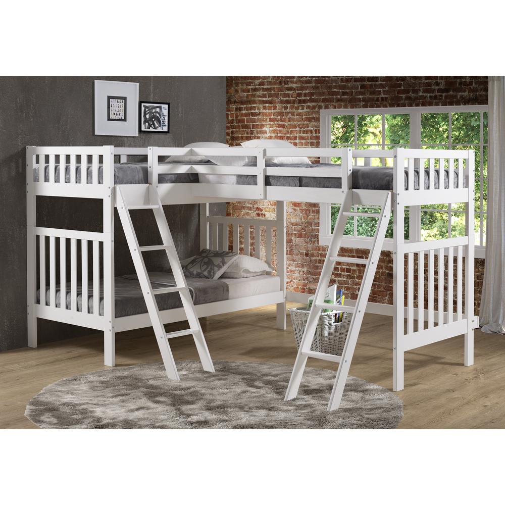 Austin 3 Bunk Bed in White