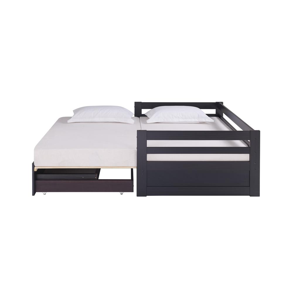 Eliana Espresso Twin to King Extending Daybed