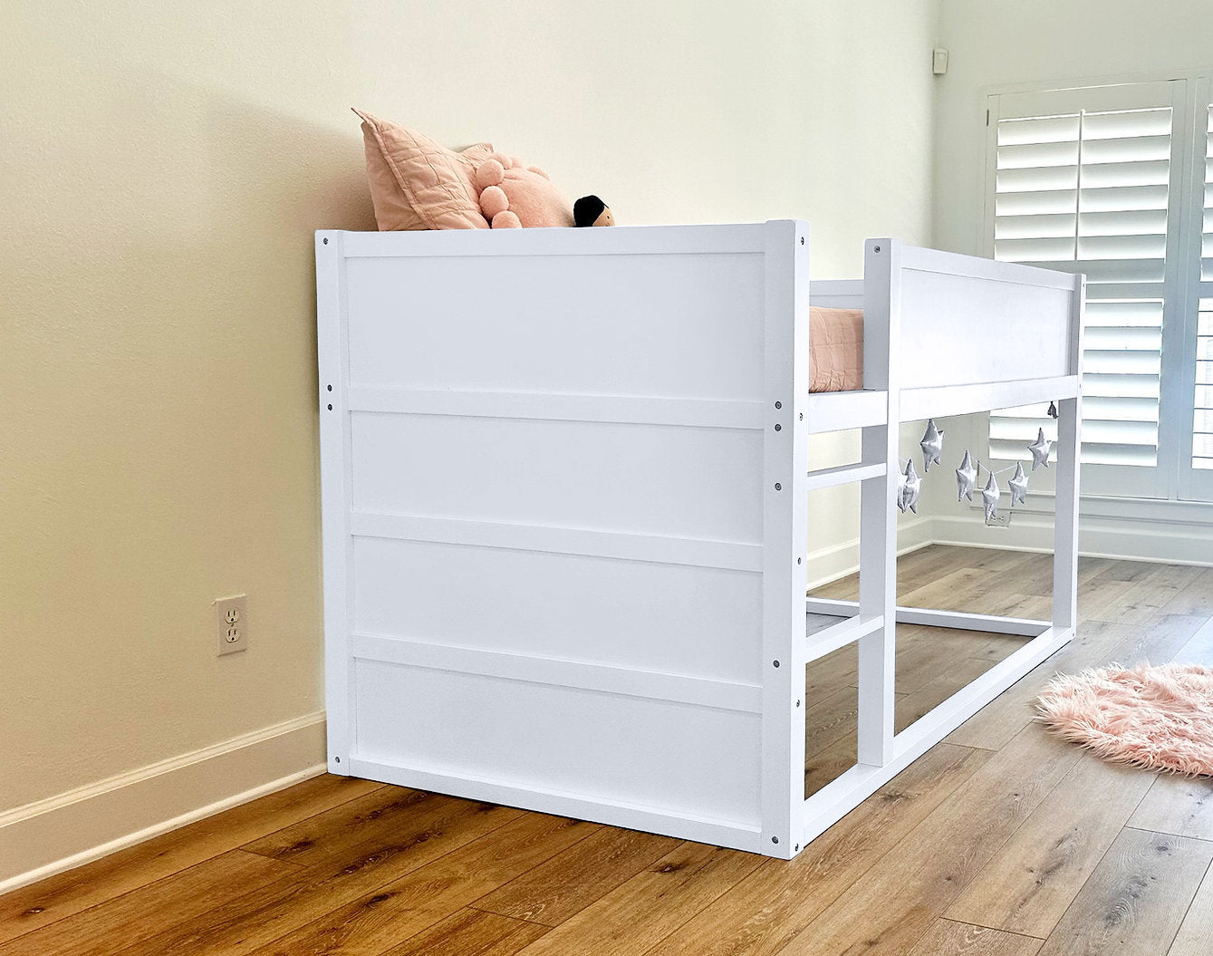 Ivy Twin Loft Bed | Converts to Canopy Bed | Designed for Years of Use: Toddler to Teen
