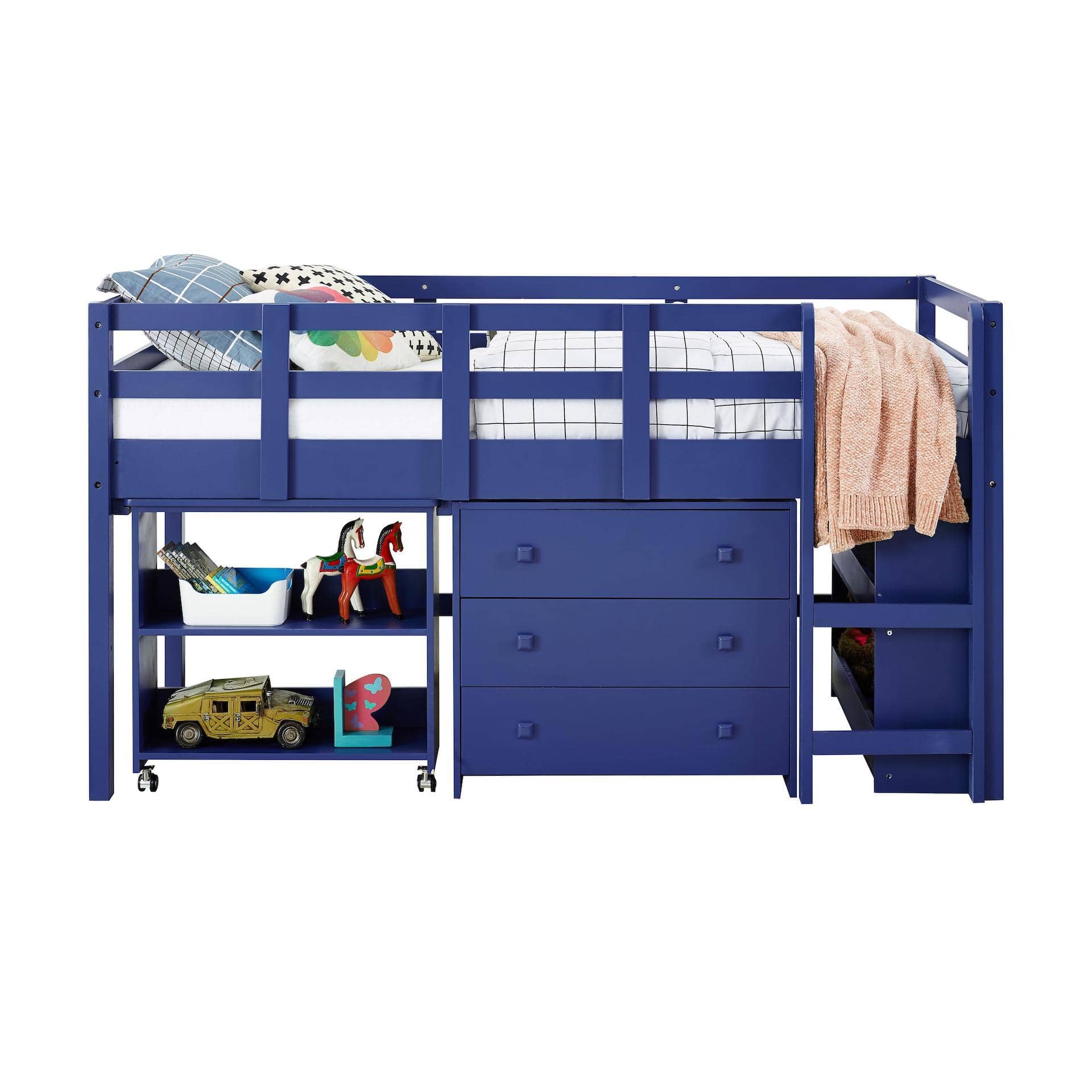Adam Boys Loft Bed with Desk and Dresser in One