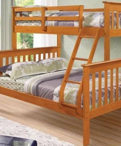 Alaina Honey Twin over Full Bunk Bed