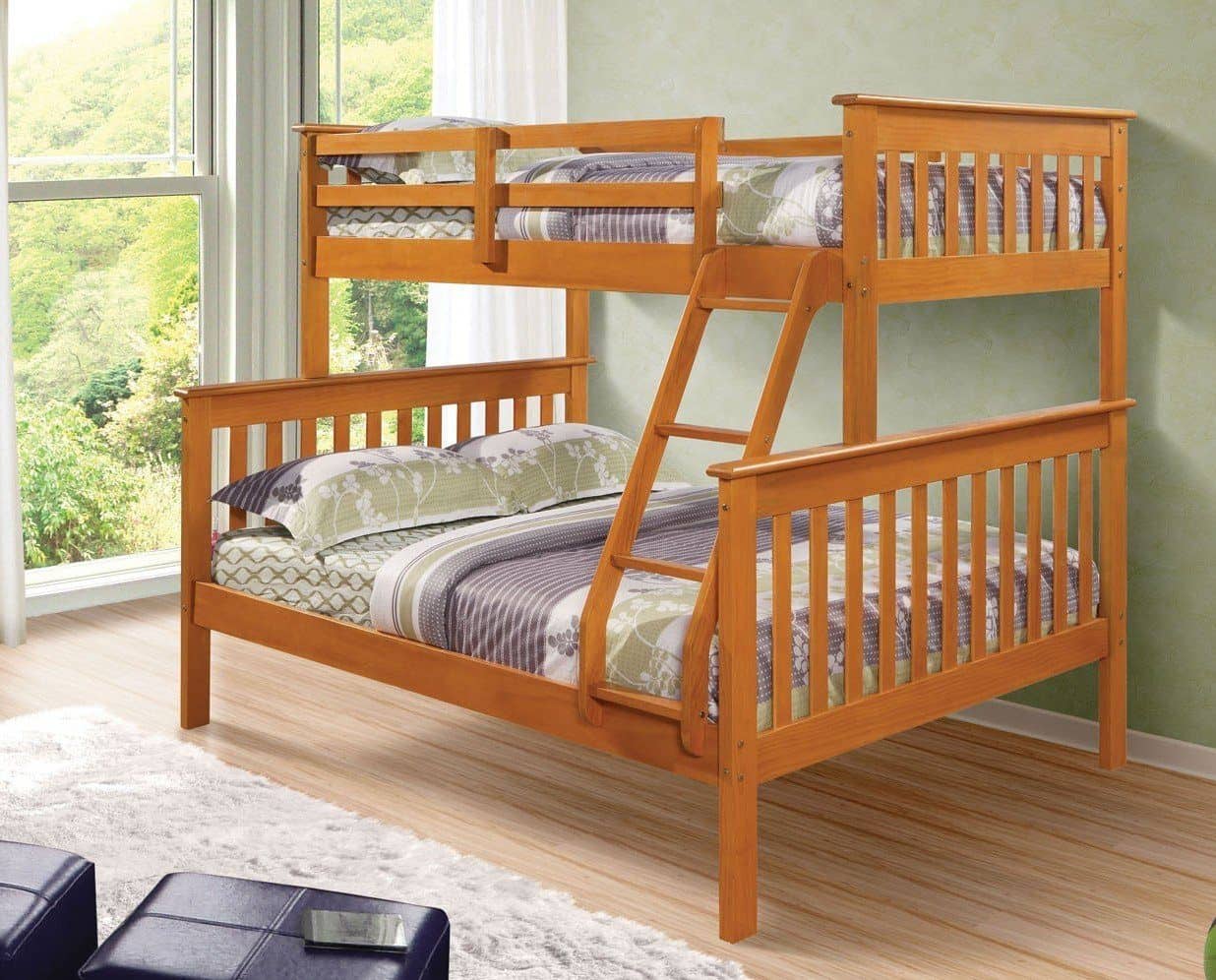 Alaina Honey Twin over Full Bunk Bed