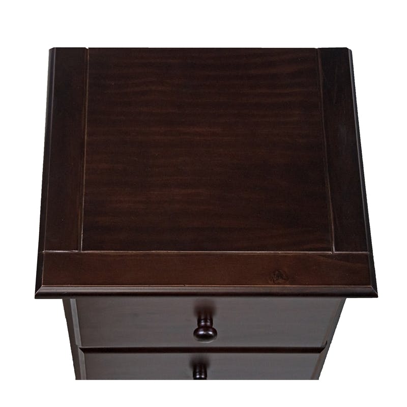 Amara Cappuccino Nightstand with Drawers