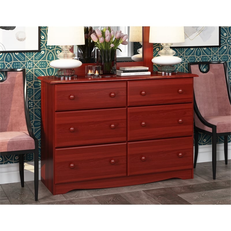Amara Merlot Kids Dresser