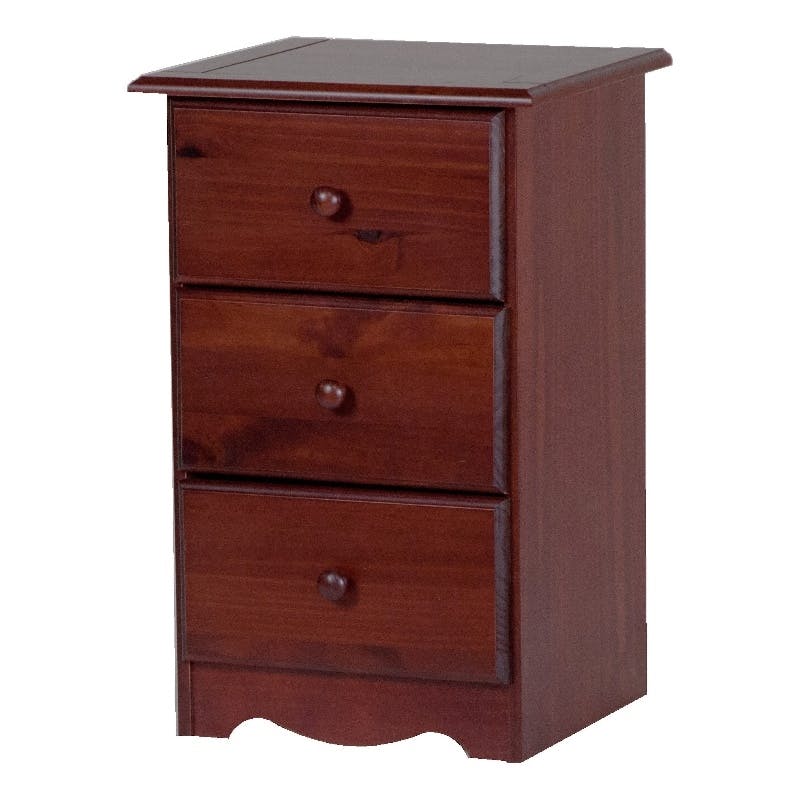 Amara Merlot Nightstand with Drawers