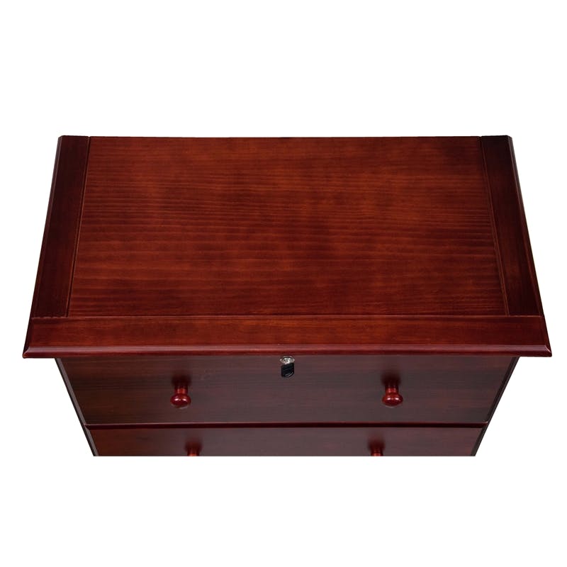 Amara Merlot Tall Kids Dresser