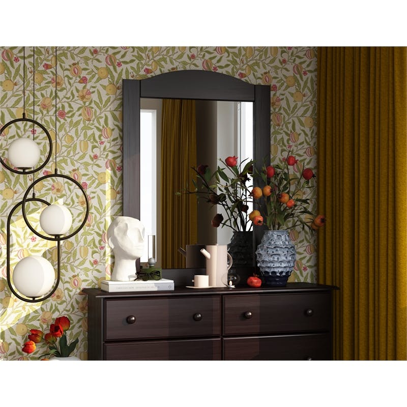 Amara Mirror for Cappuccino 6 Drawer Dresser
