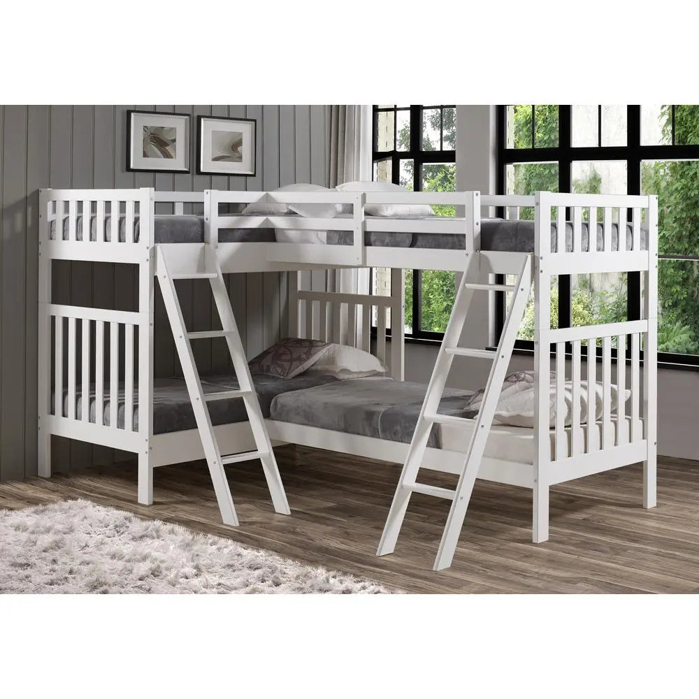 Bellamy Quad Bunk Beds in White