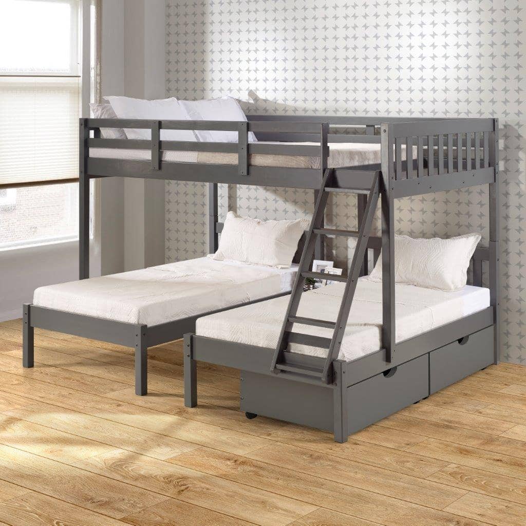 Bentley Full over Double Twin Triple Bunk Bed