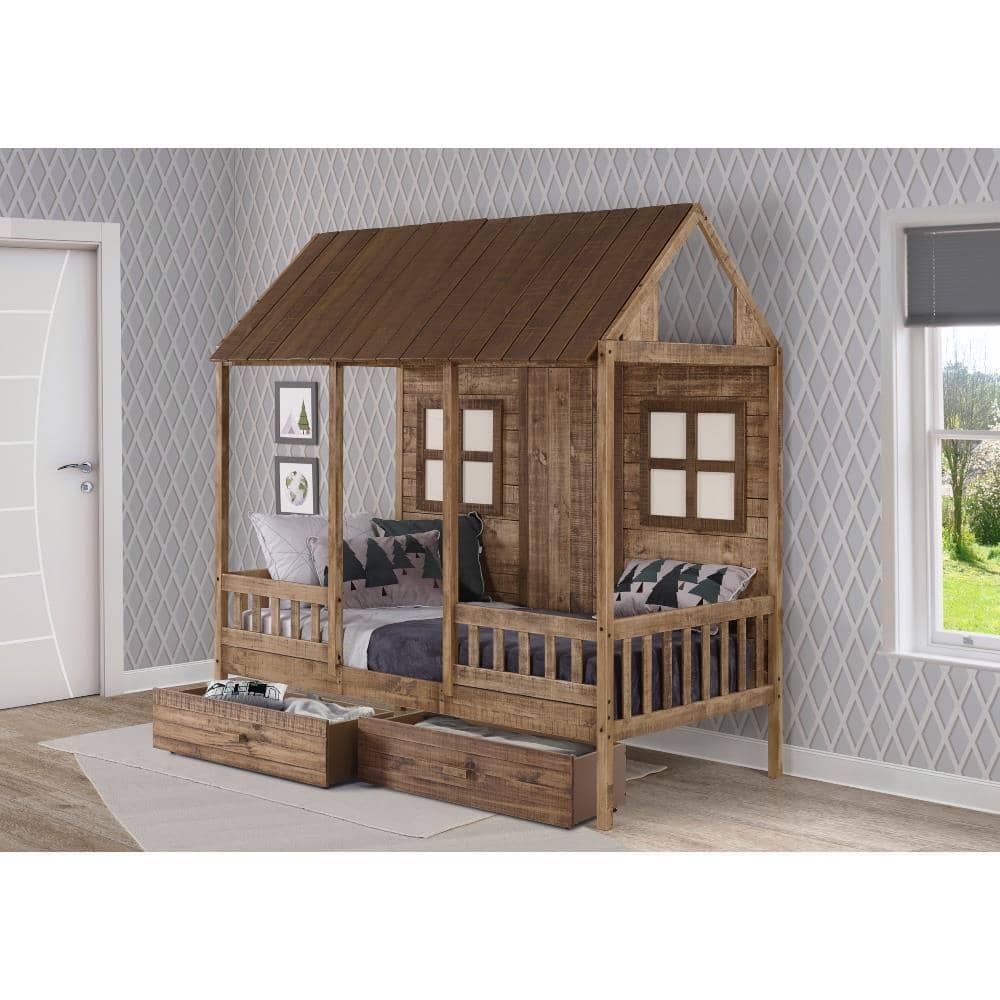 Brianna Cottage Loft Bed for Kids