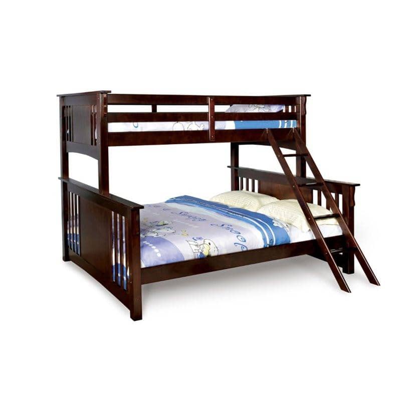 Christian Cappuccino Twin XL over Queen Bunk Bed