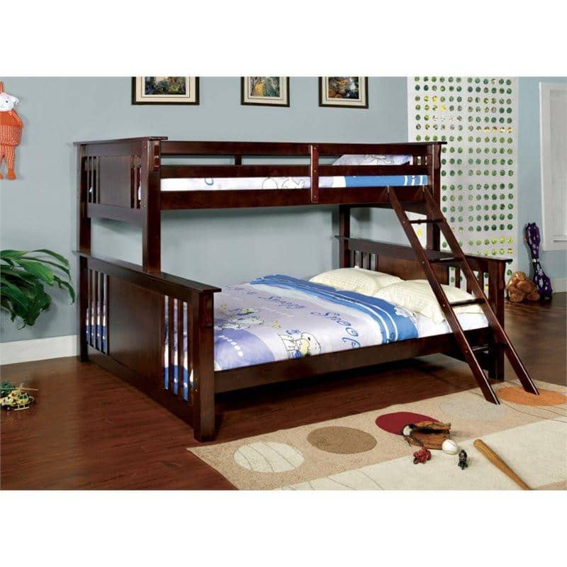 Christian Cappuccino Twin XL over Queen Bunk Bed