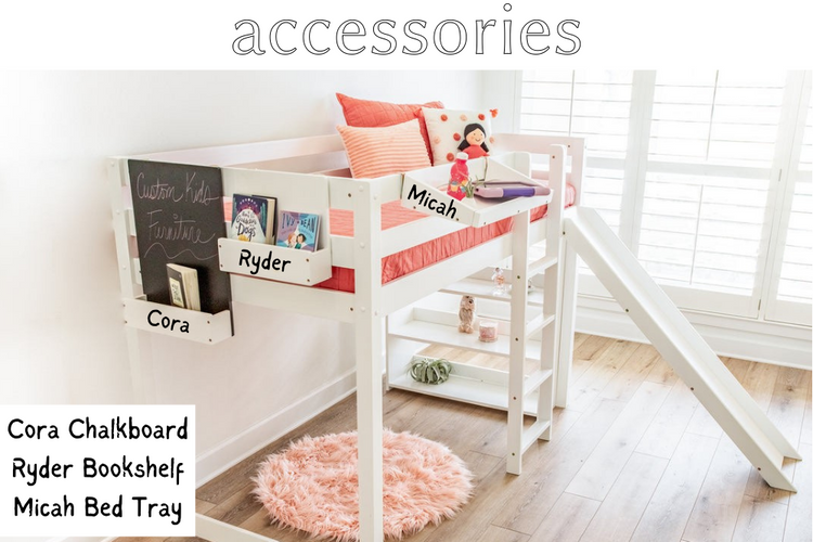 Hudson Full Loft Bed with Slide