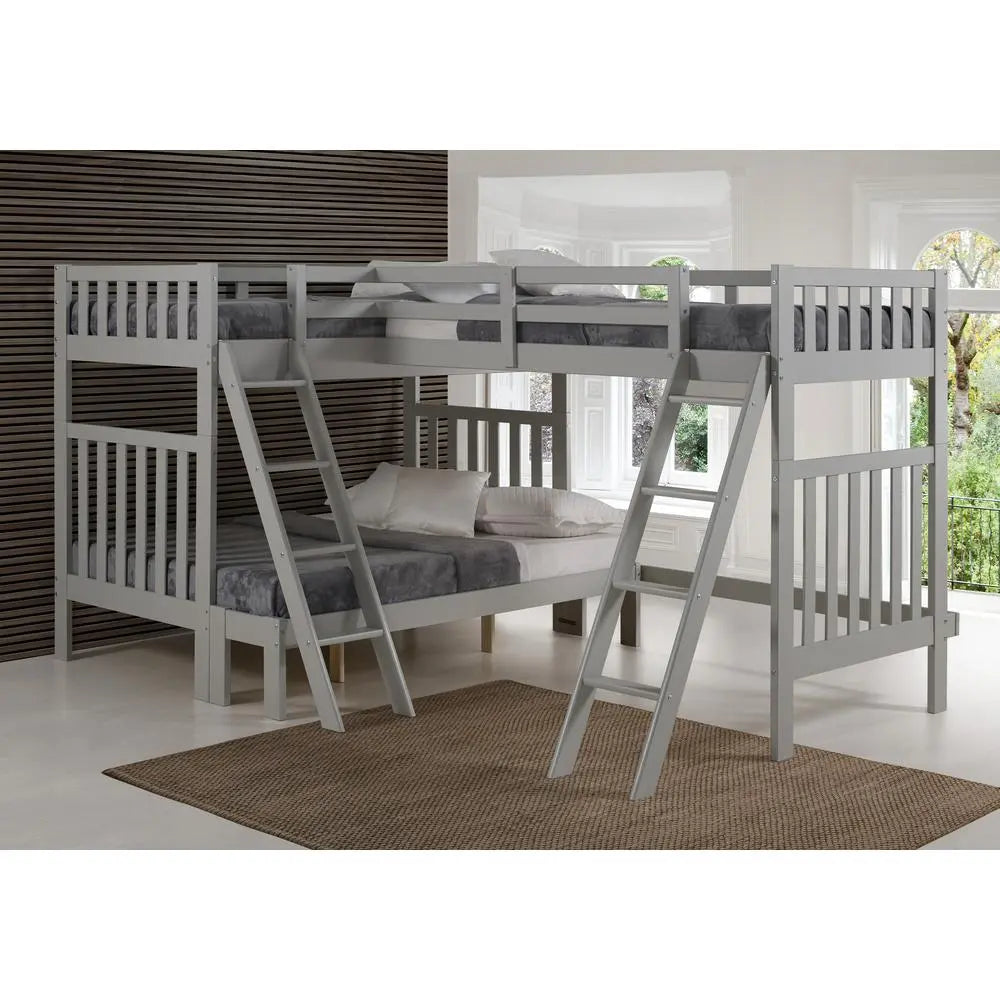 Ella Quadruple Bunks in Gray
