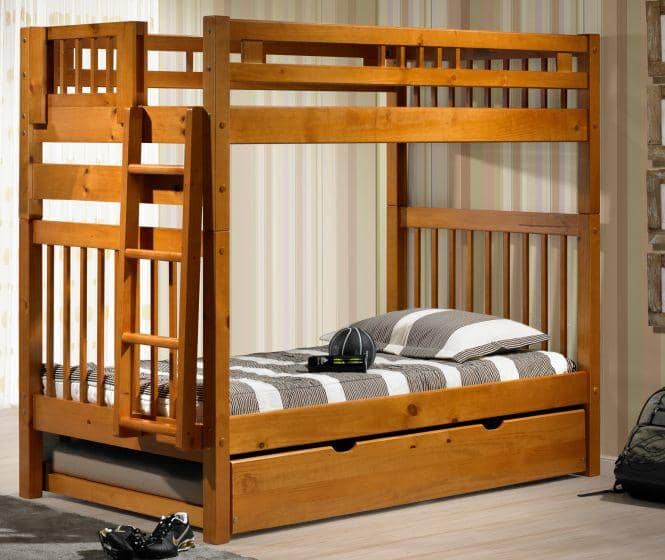 Elliot Tall Honey Bunk Bed
