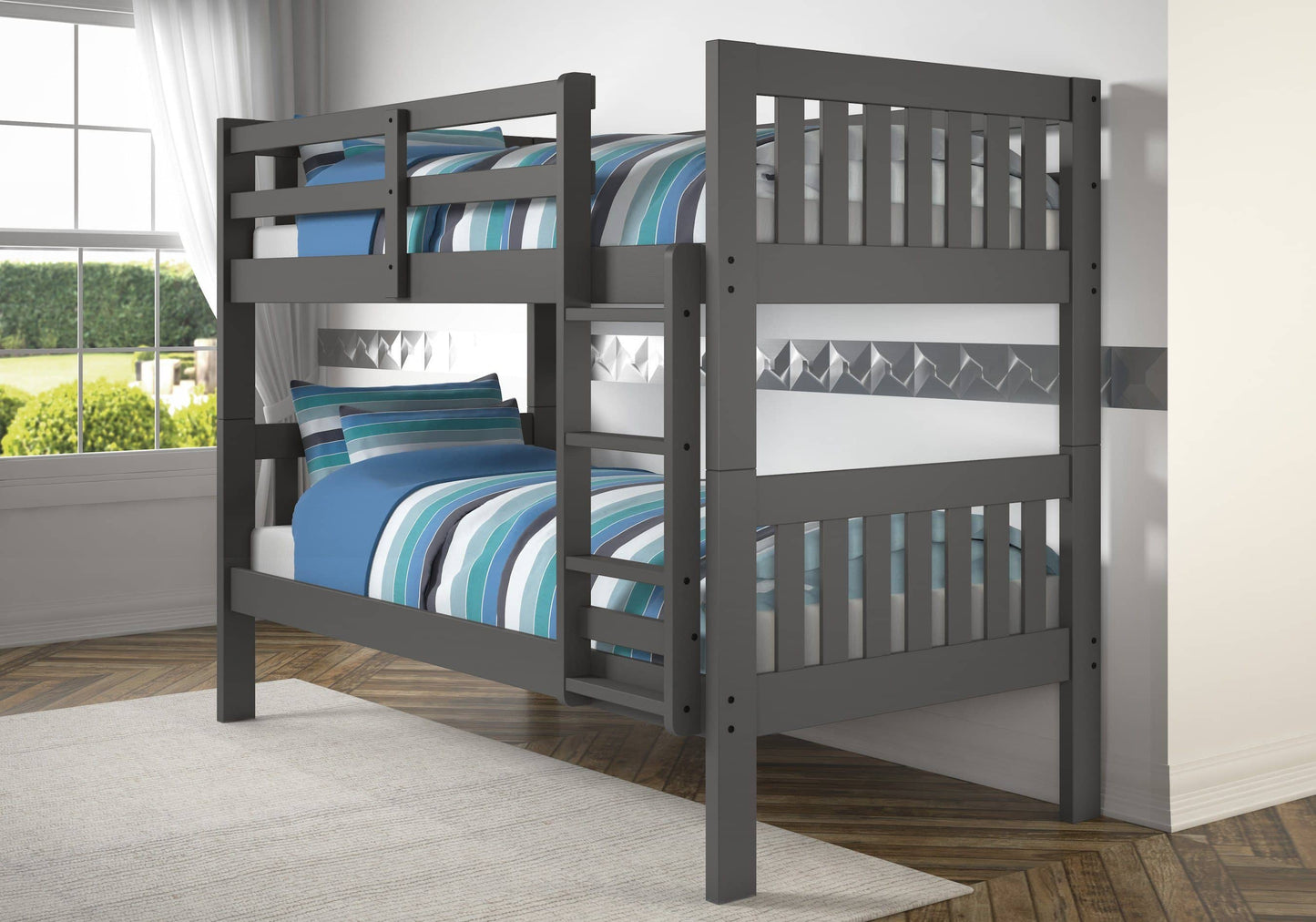 Gavin Gray Twin Bunk Bed