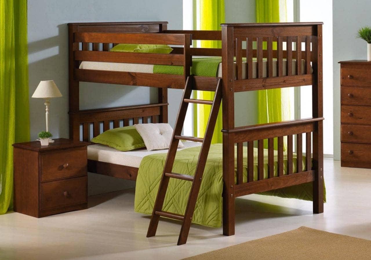 Hunter Twin Cappuccino Bunk Bed with Storage