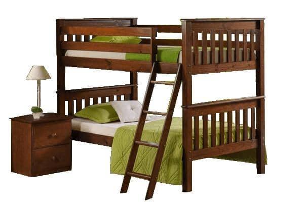 Hunter Twin Cappuccino Bunk Bed with Storage