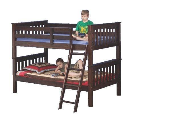Hunter Twin Cappuccino Bunk Bed with Storage