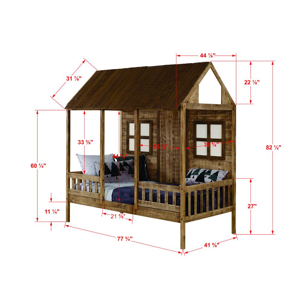 Brianna Cottage Loft Bed for Kids