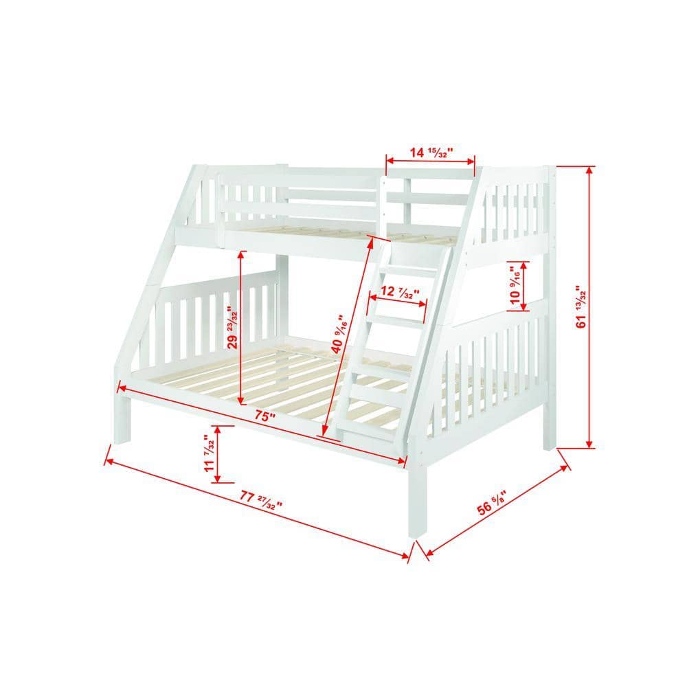 Lila Modern Bunk Bed with Trundle