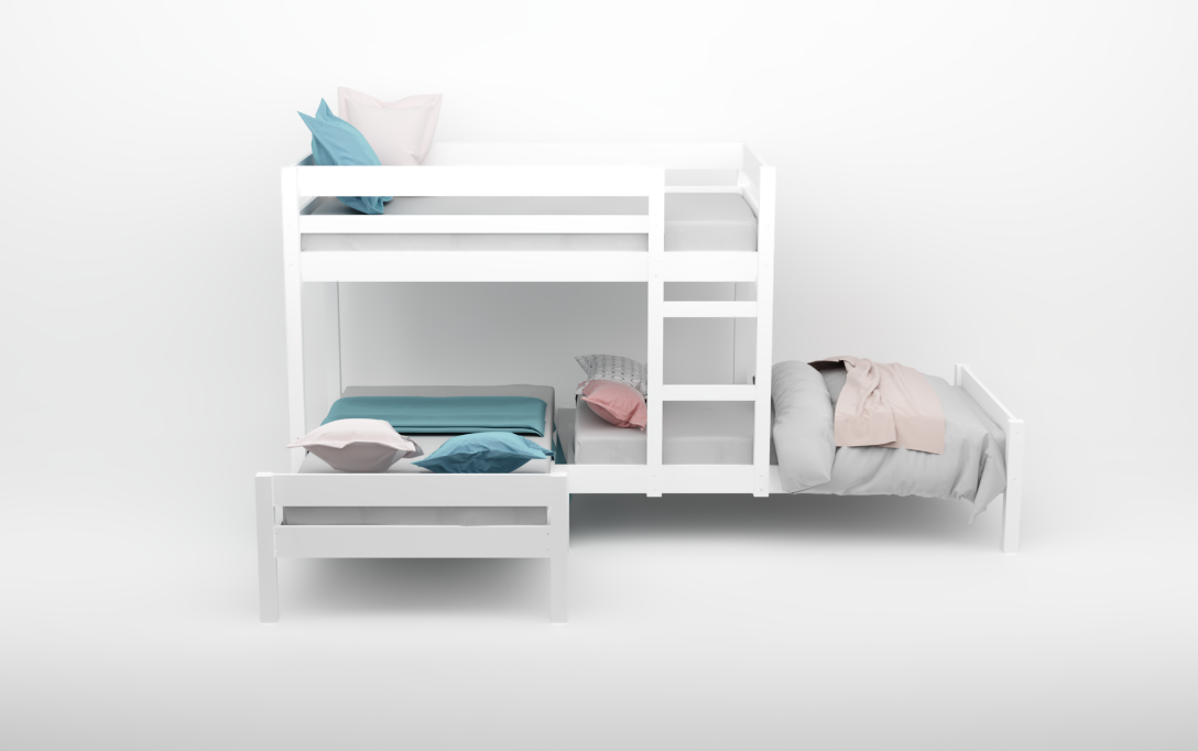 Nora Corner Triple Bunk Bed