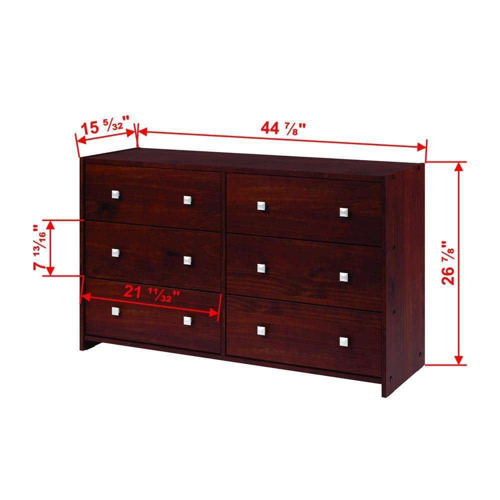 Luke L-Shape Corner Loft Bed with Slide & Dresser