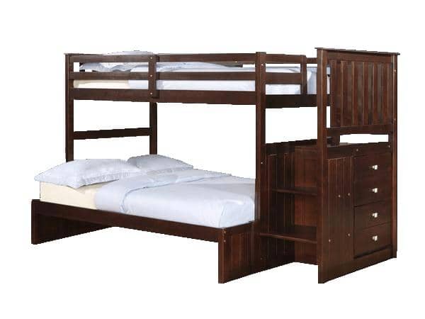 Parker Cappuccino Bunkbed with Stairs