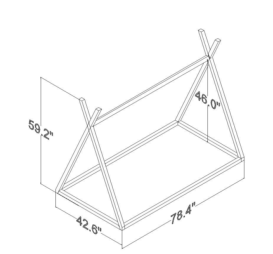 Mateo TeePee Montessori Bed