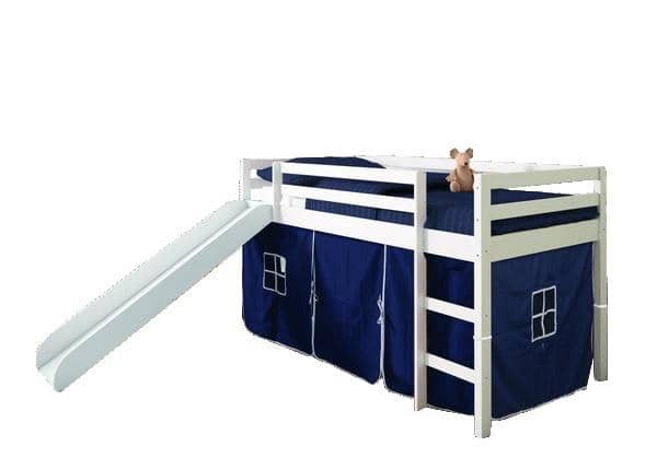Thomas Twin Bed with Slide and Blue Tent