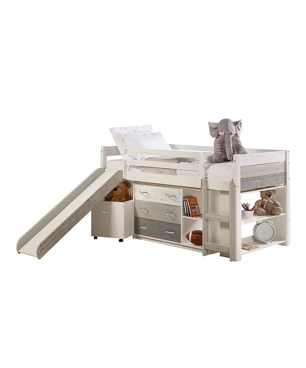 Tyler Loft Bed with Slide and Storage
