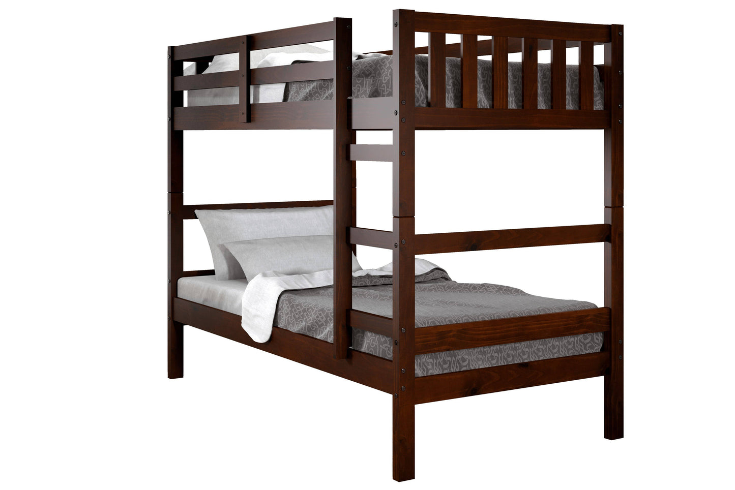 Vivian Cappuccino Twin Bunk Bed