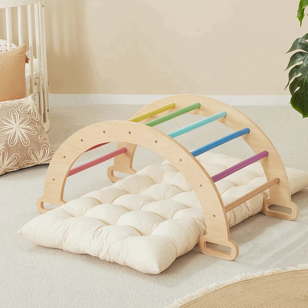 Tiny Land® Thick Padded Playmat for Kids with No Arch