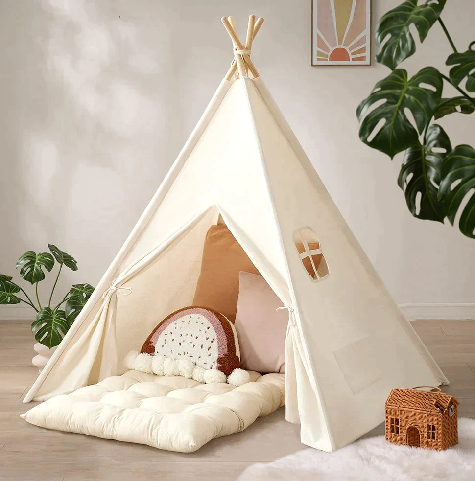 Tiny Land® Thick Padded Playmat for Kids with No Arch