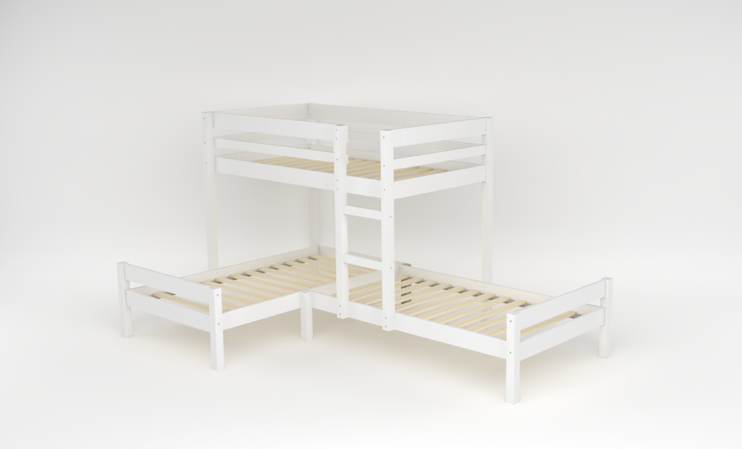 Nora Corner Triple Bunk Bed