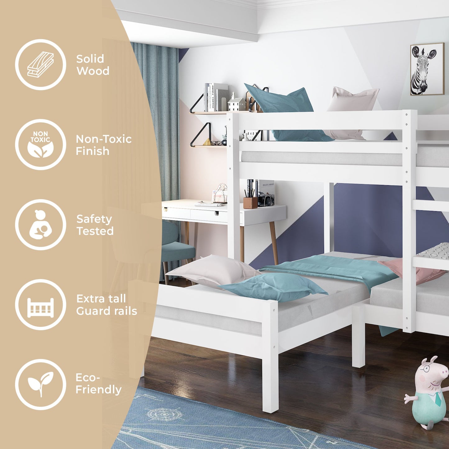 Nora Corner Triple Bunk Bed