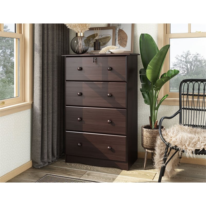 Amara Cappuccino Tall Kids Dresser