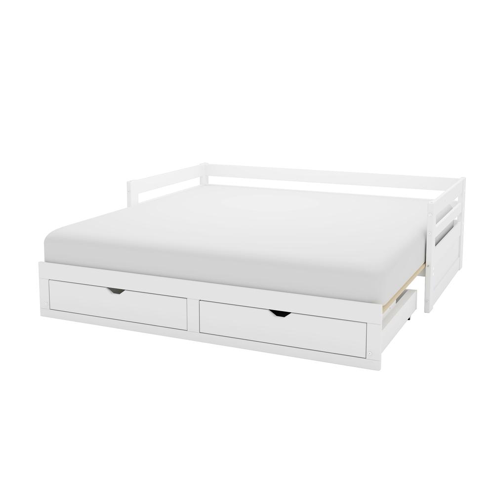 Eliana White Twin to King Extending Daybed