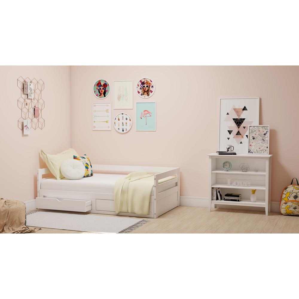 Eliana White Twin to King Extending Daybed