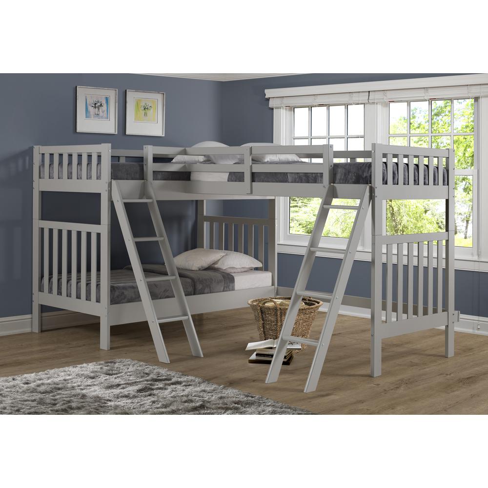 Austin 3 Bunk Bed in Grey