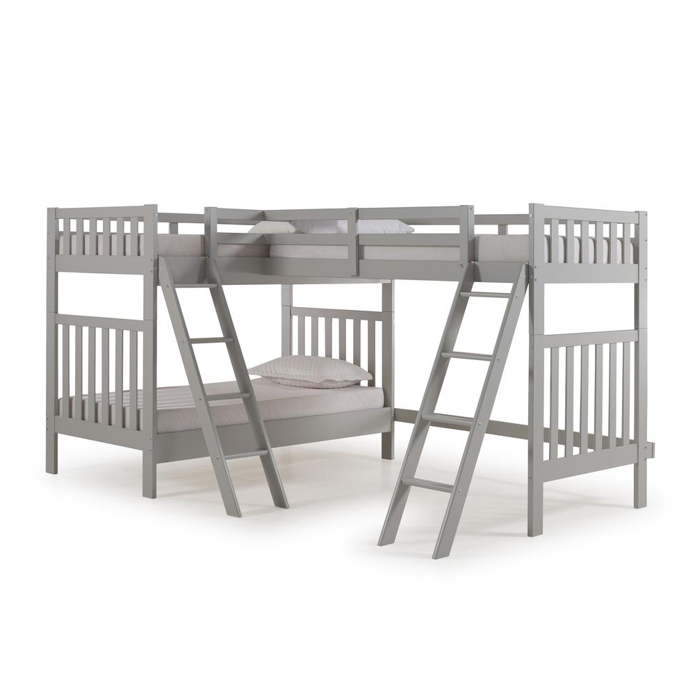 Austin 3 Bunk Bed in Grey