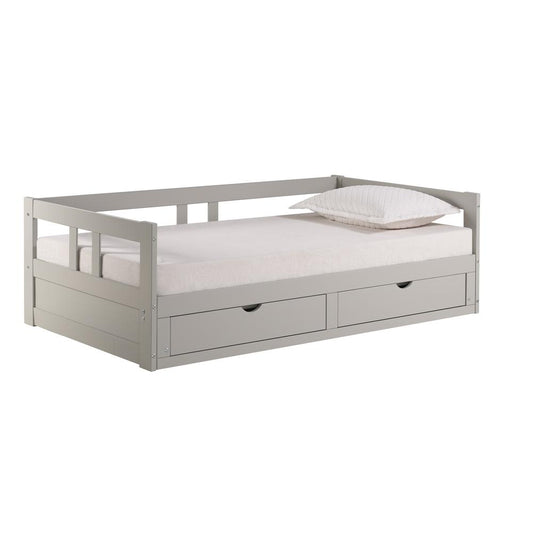 Rowan Twin to King Extendable Day Bed in Gray