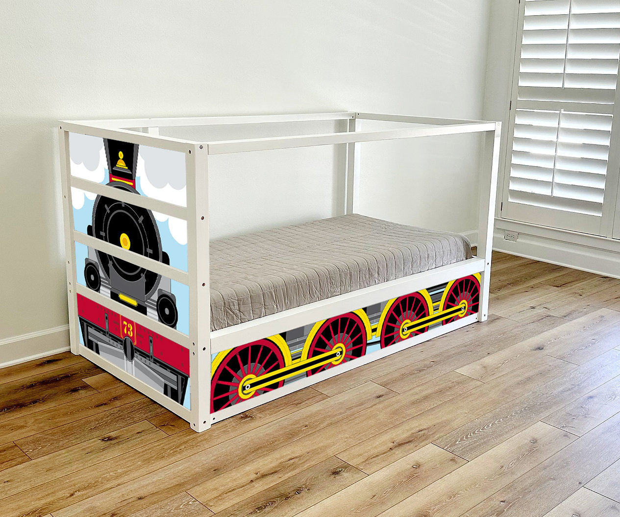 Ivy Twin Canopy Bed | Converts to Loft | Designed for Years of Use Toddler to Teen