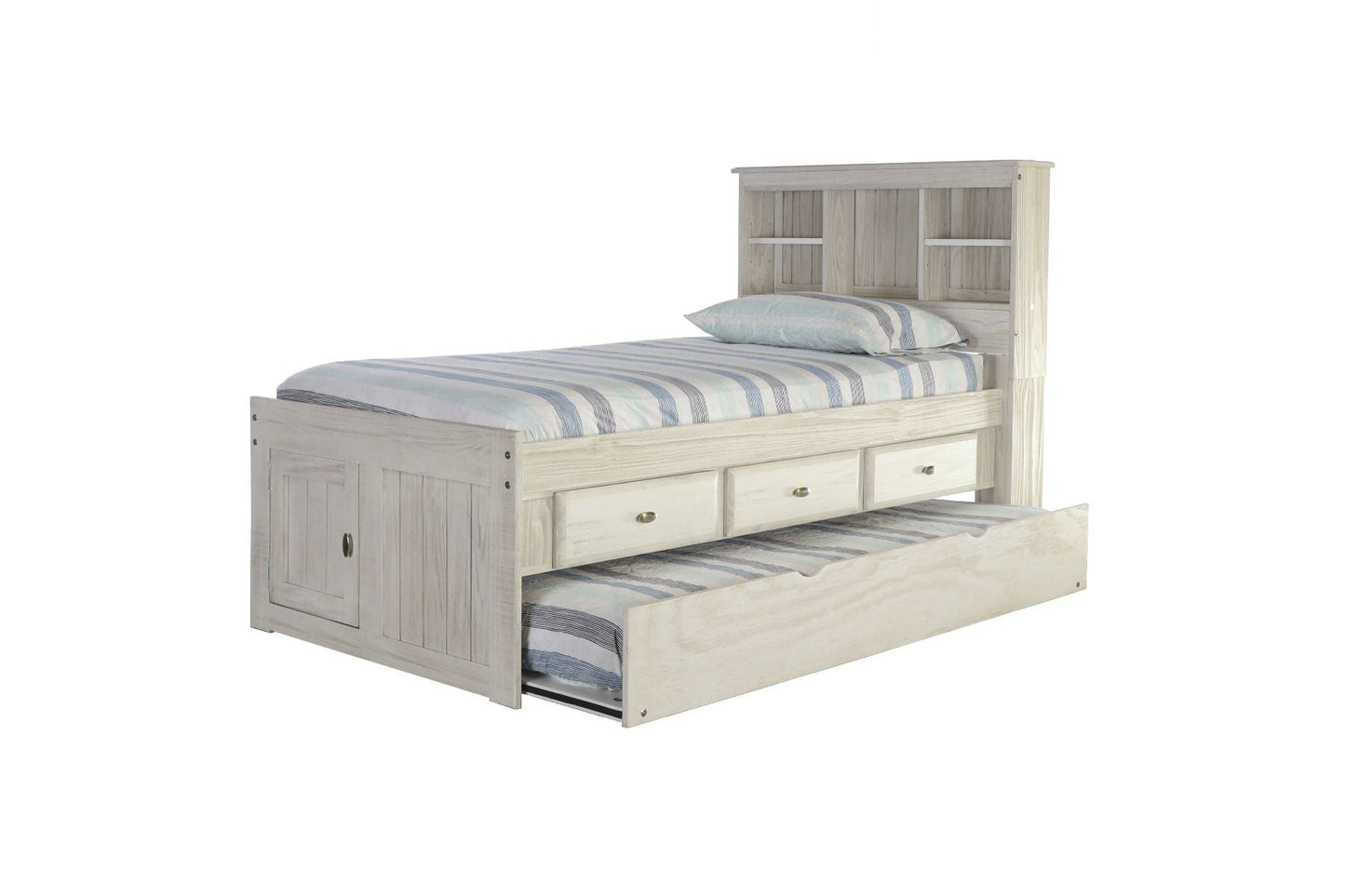 Addison Twin Captains Bed with Storage and Trundle